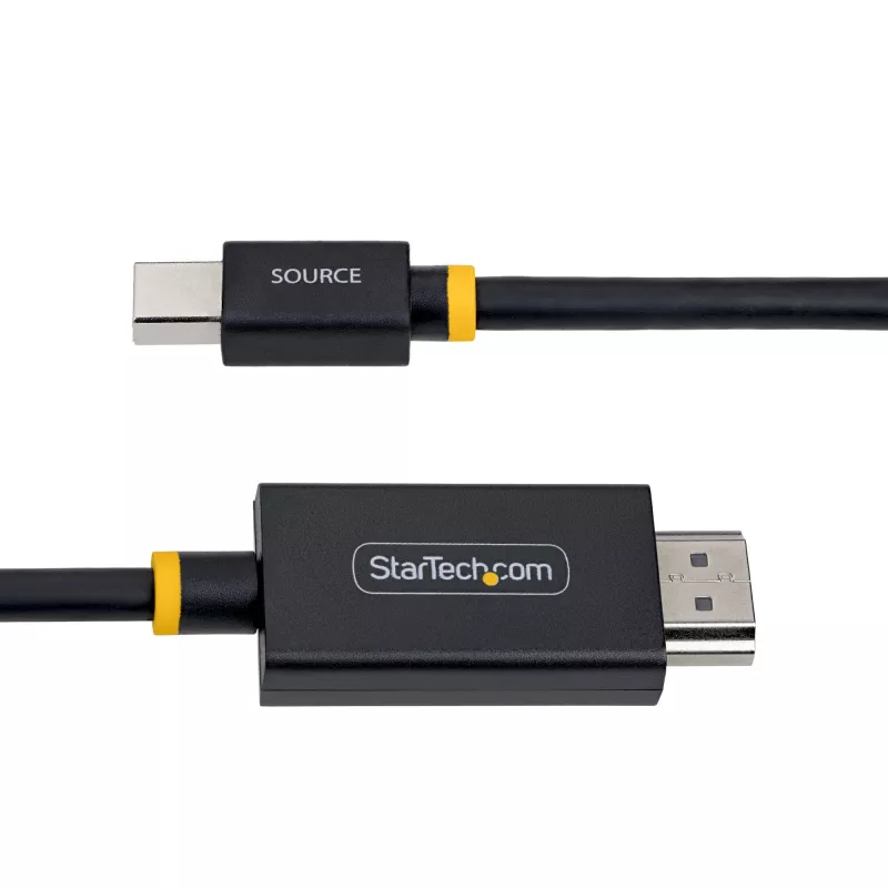 StarTech.com 1 m (3 pėd.) Mini DisplayPort į HDMI adapterio laidas, 4K 60 Hz su HBR3/HDCP 2.3/DPCP, MDP į HDMI 2.0, aktyvus vaizdo keitiklis, Mini DisplayPort staliniam kompiuteriui prie HDMI monitoriaus