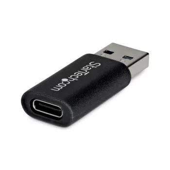 StarTech.com USB-A – USB-C adapteris, USB-A (vyriška) į USB-C (moteriška) keitiklis, USB 10 Gbps, 5 V 900 mA, USB į USB-C adapteris, skirtas USB-A įkrovikliams / šakotuvams