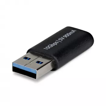 StarTech.com USB-A – USB-C adapteris, USB-A (vyriška) į USB-C (moteriška) keitiklis, USB 10 Gbps, 5 V 900 mA, USB į USB-C adapteris, skirtas USB-A įkrovikliams / šakotuvams