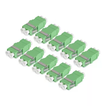StarTech.com LC į LC adapteris 10 vnt., OS2 vienmodis SC korpuso LC optinio pluošto adapteris be flanšo, LC/APC dvipusis adapteris