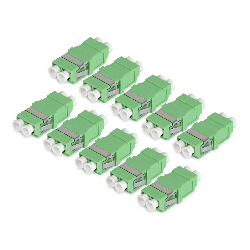 StarTech.com LC į LC adapteris 10 vnt., OS2 vienmodis SC korpuso LC optinio pluošto adapteris be flanšo, LC/APC dvipusis adapteris