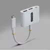 StarTech.com USB-C į HDMI daugiafunkcis adapteris su 140 W PD įkrovimu, 4K 60Hz HDMI, USB 5 Gbps šakotuvu, mini dokas, skirtas MacBook / Dell / Thinkpad / HP / iPad / planšetiniams kompiuteriams