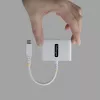 StarTech.com USB-C į HDMI daugiafunkcis adapteris su 140 W PD įkrovimu, 4K 60Hz HDMI, USB 5 Gbps šakotuvu, mini dokas, skirtas MacBook / Dell / Thinkpad / HP / iPad / planšetiniams kompiuteriams
