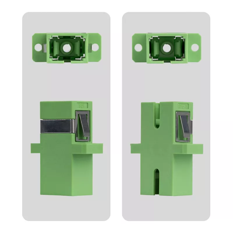 StarTech.com SC į SC adapterių rinkinys po 10 vnt., OS2 vienmodis SC šviesolaidinis adapteris su flanšu, SC/APC simpleksinis adapteris