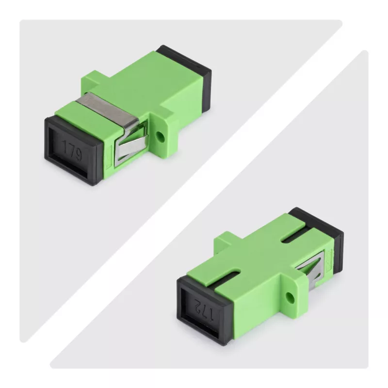 StarTech.com SC į SC adapterių rinkinys po 10 vnt., OS2 vienmodis SC šviesolaidinis adapteris su flanšu, SC/APC simpleksinis adapteris