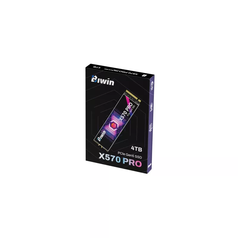 BIWIN X570 Pro M.2 NVMe SSD 4TB PCIe Gen5 — 14000 MB/s skaitymas, 13000 MB/s rašymas