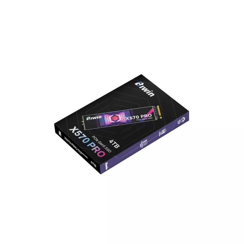 BIWIN X570 Pro M.2 NVMe SSD 4TB PCIe Gen5 — 14000 MB/s skaitymas, 13000 MB/s rašymas