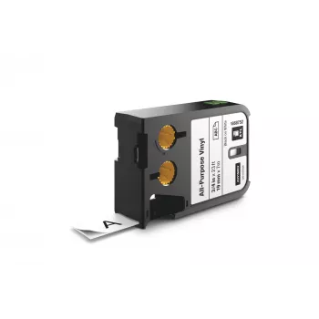 DYMO XTL universalios vinilinės etiketės | 19 mm | juoda ant balto, juoda ant balto, juoda, terminis perkėlimas, vinilas, Belgija, -40 - 60 °C