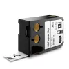 DYMO XTL universalios vinilo etiketės | 24 mm x 7 m | juoda ant balto