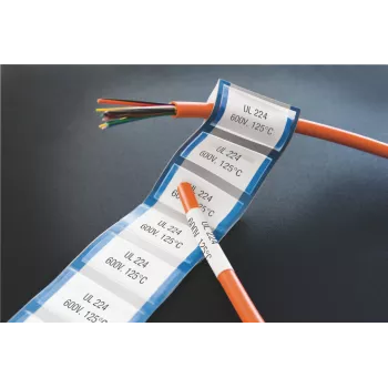 DYMO XTL šilumos susitraukimo žymėjimo vamzdeliai | 12 mm x 2,7 m | Juoda ant baltos