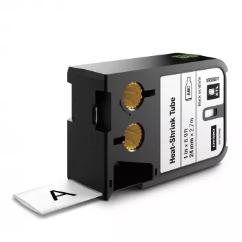 DYMO XTL termiškai susitraukiančios etikečių tūbelės | 24 mm x 2,7 m | Juoda ant balto