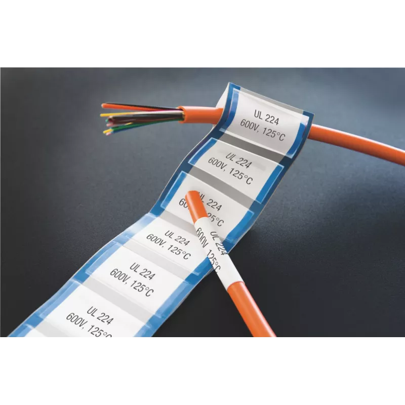 DYMO XTL termiškai susitraukiančios etikečių tūbelės | 24 mm x 2,7 m | Juoda ant balto