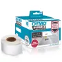 DYMO LW patvarios etiketės - 19 x 64 mm - 1933085, Baltos, Lipnios spausdintuvo etiketės, Polipropilenas (PP), Nuolatinis klijus, Stačiakampis, -18 - 50 °C