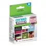 DYMO Originali LabelWriter patvarios etiketės | 25 mm x 54 mm | baltas polipropilenas | 160 lipnių etikečių | aukštos kokybės | skirtos LabelWriter etikečių gamintojams