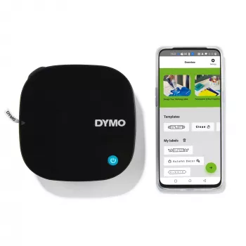 DYMO LetraTag 200B Bluetooth etikečių spausdintuvo vertės rinkinys | Kompaktiškas etikečių spausdintuvas | Prisijungia per Bluetooth belaidę technologiją prie iOS ir Android | Sudėtyje yra 2 įvairios etikečių juostos
