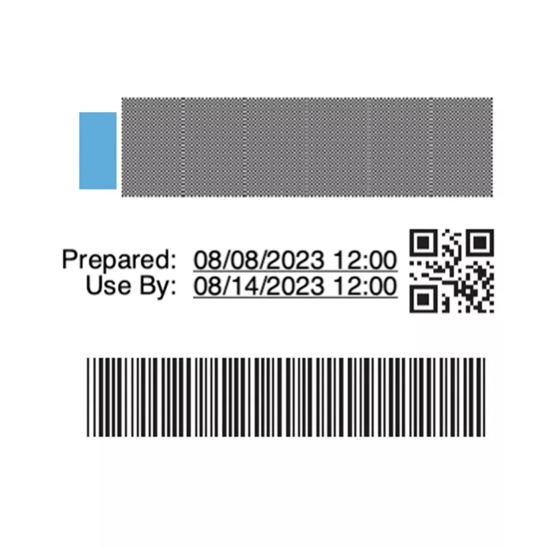 DYMO Authentic LabelWriter atsargų rotacijos etiketės maisto pramonei | 54 mm x 70 mm | 400 spalvomis koduotų lipnių etikečių | Skirtos LabelWriter etikečių spausdintuvams