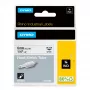 DYMO Rhino Industrial Heat-Shrink kabelis Label Tubes | 6mm x 1.5m | Juoda Print on White | for Rhino Label Makers
