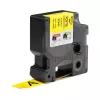 DYMO Rhino pramoninės vinilinės etiketės | 19 mm x 5,5 m | Juodas spausdinimas ant geltonos | Lipnios | skirtos Rhino ir LabelManager etikečių gamintojams