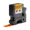 DYMO Rhino pramoninės vinilinės etiketės | 19 mm x 5,5 m | Juodas spausdinimas ant oranžinės | Lipnios | skirtos Rhino ir LabelManager etikečių gamintojams