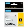 DYMO Rhino pramoninės vinilo etiketės | 9 mm x 5,5 m | Juodas spausdinimas ant baltos | Lipnios | skirtos Rhino ir LabelManager etikečių gamintojams