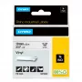 DYMO Rhino pramoninės vinilo etiketės | 19 mm x 5,5 m | Juodas spausdinimas ant balto | Lipnios | skirtos Rhino ir LabelManager etikečių spausdintuvams