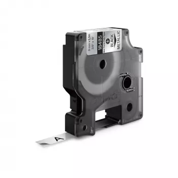 DYMO Rhino Industrial nuolatinės poliesterinės etiketės | 9 mm x 5,5 m | Juodas spausdinimas ant metalinės | Lipnios | skirtos Rhino ir LabelManager etikečių spausdintuvams