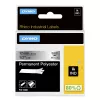 DYMO Rhino Industrial nuolatinės poliesterio etiketės | 12 mm x 5,5 m | juodas spausdinimas ant metalinio paviršiaus | skirtos Rhino ir LabelManager etikečių klijavimo įrenginiams
