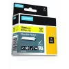 DYMO Rhino Industrial Flexible Nylon Labels | 19 mm x 3.5 m | Juoda Print on Geltona | Self-Adhesive | for Rhino & LabelManager Label Makers