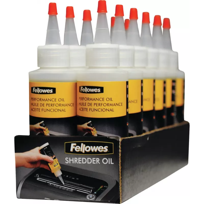 Fellowes Shredder Oil 120ml, Lubricating oil, 0.12 L, Multicolour, 44.5 mm, 44.5 mm, 161.9 mm