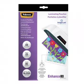 Fellowes ImageLast A4 80 mikronų laminavimo plėvelė - 25 vnt., blizgi, skaidri, A4, 0,08 mm, 210 mm, 1 mm