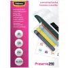 Fellowes A4 blizgus 250 mikronų laminavimo maišelis - 100 pakuotė, blizgus, permatomas, A4, 0,25 mm, 210 mm, 1 mm
