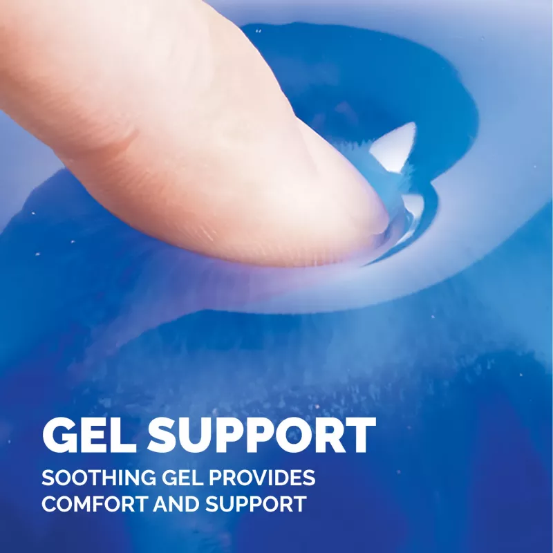 Fellowes pelės kilimėlis su riešo atrama - Crystals gelinis pelės kilimėlis su neslystančiu guminiu pagrindu - ergonominis pelės kilimėlis kompiuteriui, nešiojamam kompiuteriui, namų biurui - suderinamas su lazerinėmis ir optinėmis pelėmis - mėlynas