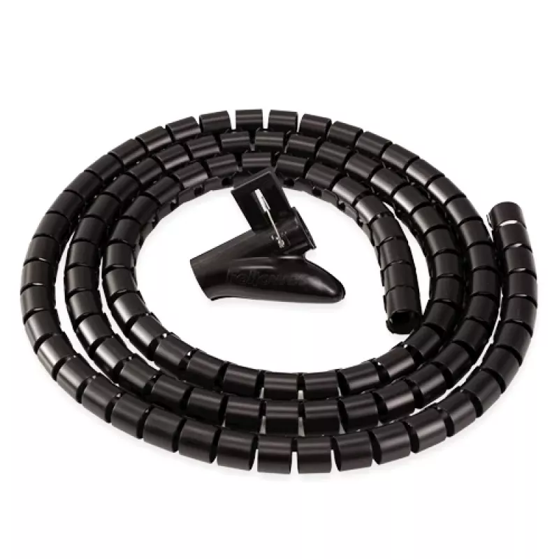 Fellowes CableZip - Juodas, Kabelių įvorė, Stalinis, Juoda
