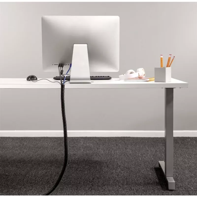 Fellowes CableZip - Juodas, Kabelių įvorė, Stalinis, Juoda
