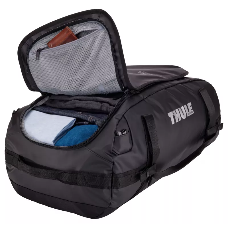 Thule Chasm TDSD303 juodas sportinis krepšys 70 l, poliesteris