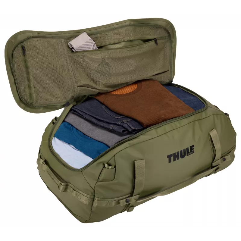 Thule Chasm TDSD304 alyvuogių spalvos krepšys 90 L poliesterio alyvuogių