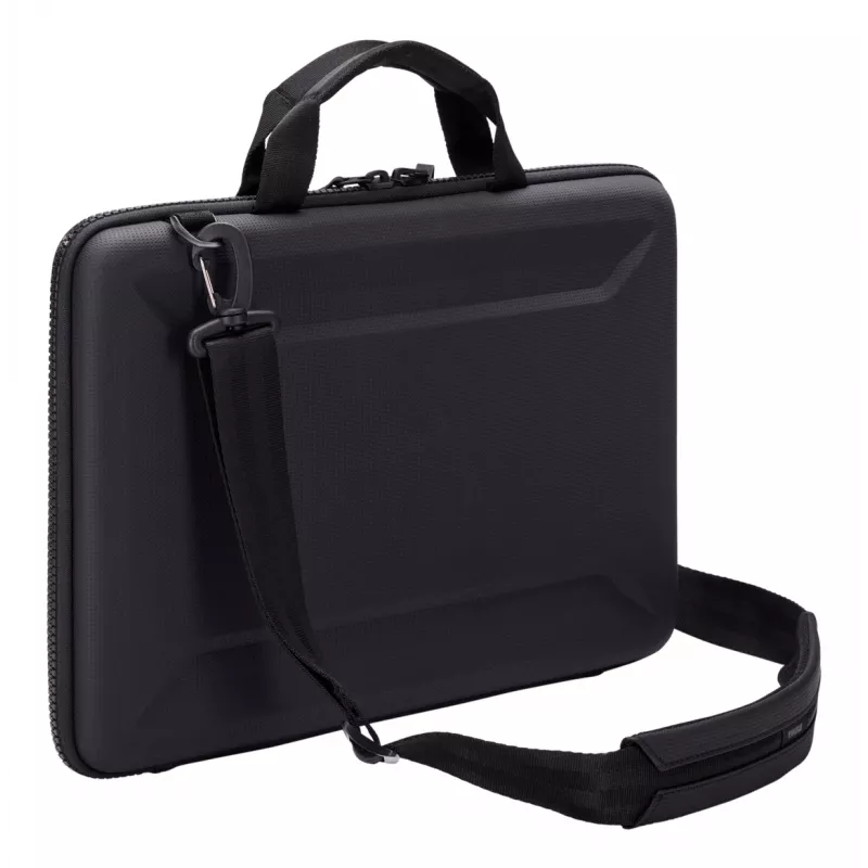 Nešiojamojo kompiuterio krepšys Thule Gauntlet 16, skirtas 16 colių MacBook, juodas, sustiprintas įdėklas ir apsauginis užtrauktukas
