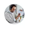 Kensington Classic 3,5 mm ausinės su mikrofonu ir garsumo valdymu