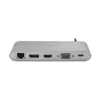 Kensington UH1440P USB-C 5Gbps dviejų vaizdo išvesčių mobilus dokas be tvarkyklių – 85W pralaidus maitinimas – DP/HDMI/VGA