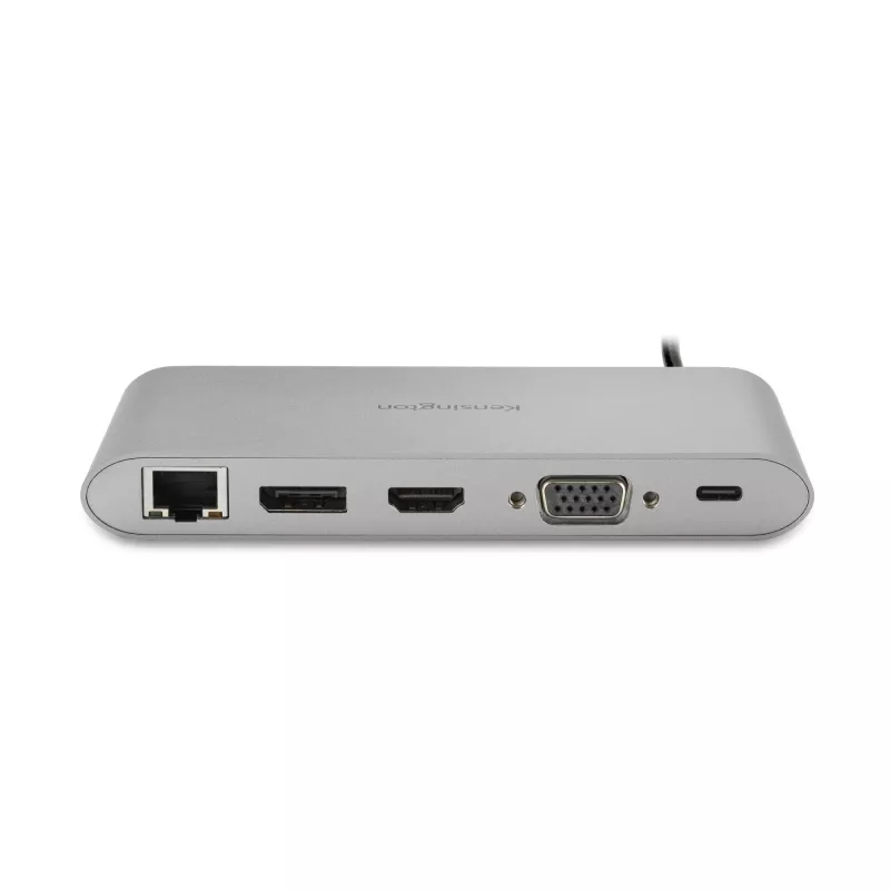 Kensington UH1440P USB-C 5Gbps dviejų vaizdo išvesčių mobilus dokas be tvarkyklių – 85W pralaidus maitinimas – DP/HDMI/VGA