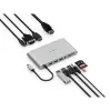 Kensington UH1440P USB-C 5Gbps dviejų vaizdo išvesčių mobilus dokas be tvarkyklių – 85W pralaidus maitinimas – DP/HDMI/VGA
