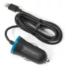 Kensington PowerBolt™ 2.4 automobilinis įkroviklis — juodas, automobilinis, cigarečių degiklio lizdas, 1 m, juodas