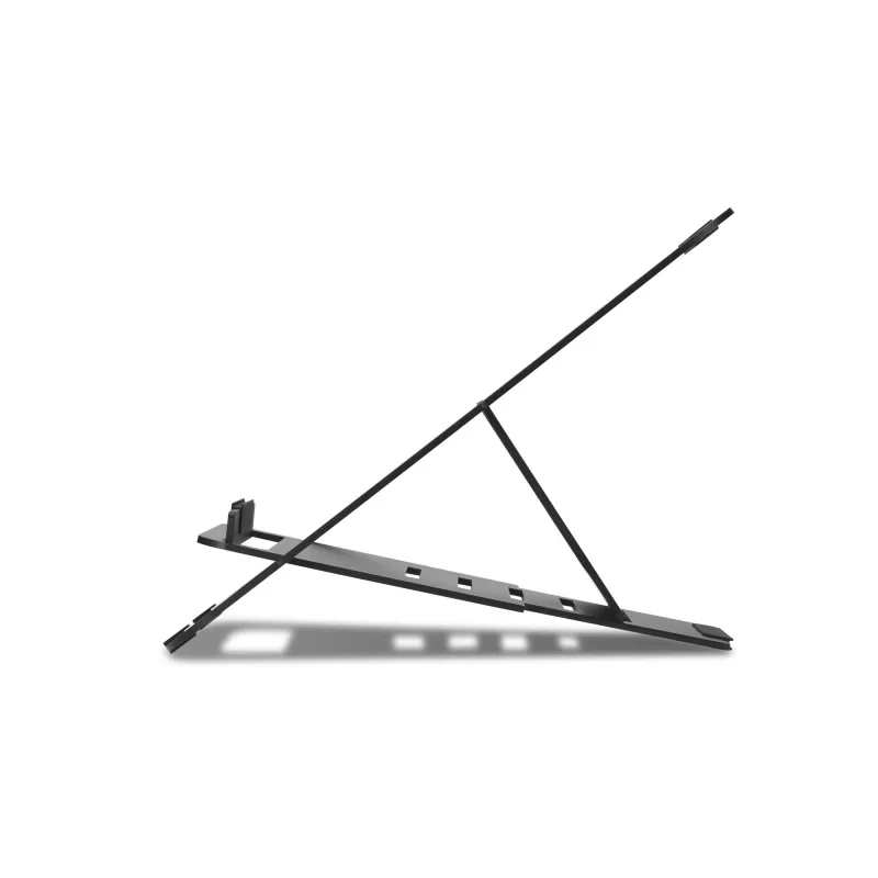 Kensington EQ reguliuojamas aliuminis nešiojamojo kompiuterio stovas, Nešiojamojo kompiuterio stovas, Juoda, Aliuminis, 25.4 cm (10 colių), 43.2 cm (17 colių), 3 kg
