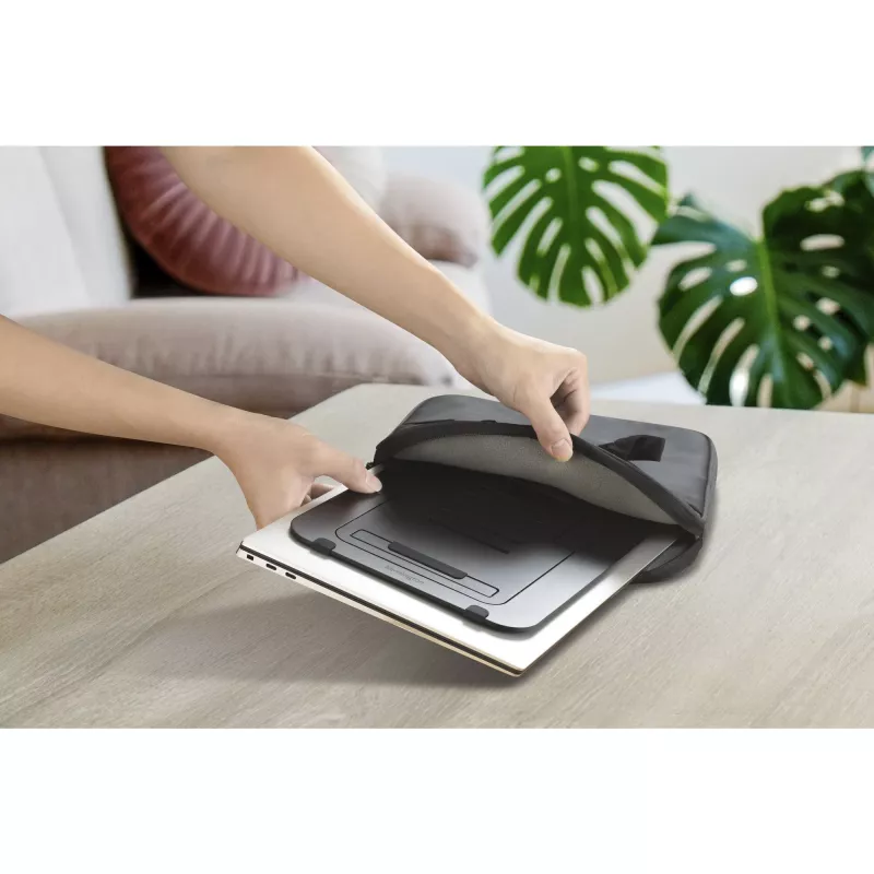 Kensington EQ reguliuojamas aliuminis nešiojamojo kompiuterio stovas, Nešiojamojo kompiuterio stovas, Juoda, Aliuminis, 25.4 cm (10 colių), 43.2 cm (17 colių), 3 kg