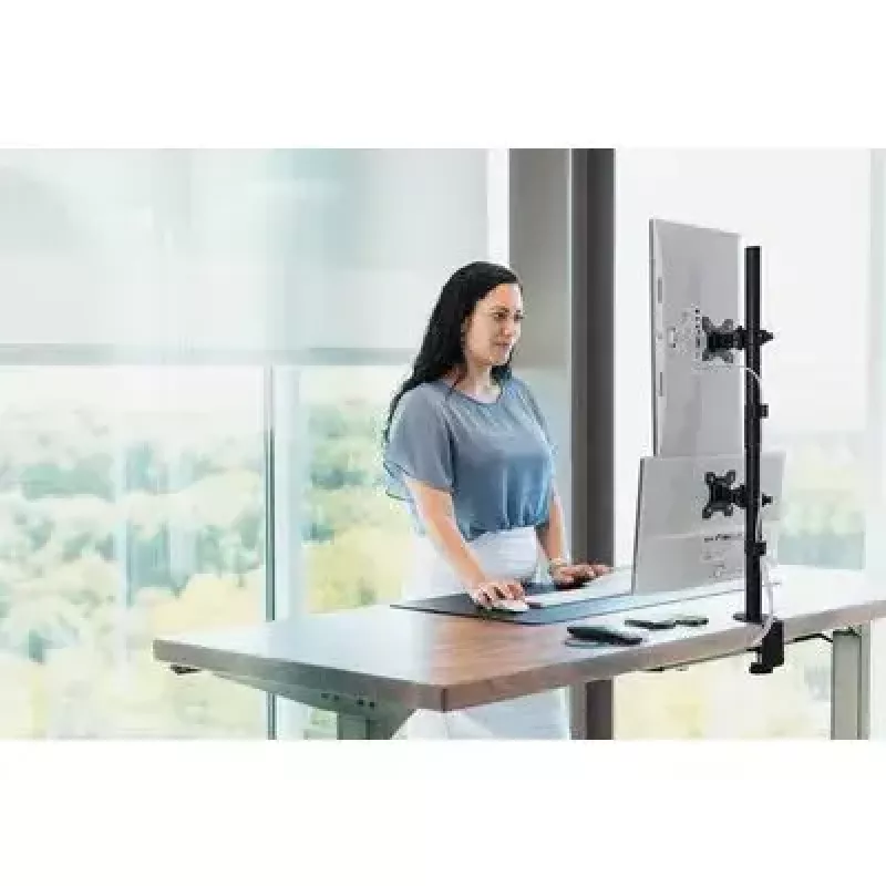 Kensington vertikalus sukraunamas dviejų monitorių laikiklis su spaustuku, 9 kg talpa