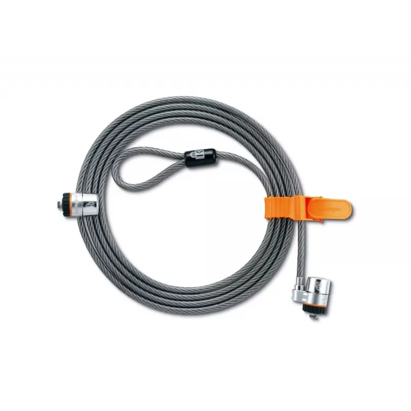 Kensington MicroSaver® Keyed Twin nešiojamojo kompiuterio užraktas, 2,2 m, apvalus raktas, plieninis