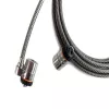 Kensington MicroSaver® Keyed Twin nešiojamojo kompiuterio užraktas, 2,2 m, apvalus raktas, plieninis