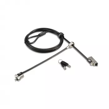 Kensington plonas NanoSaver 2.0 Dual Headed Lock, Kensington, raktas, anglinis plienas, sidabrinė, juoda