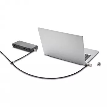 Kensington plonas NanoSaver 2.0 Dual Headed Lock, Kensington, raktas, anglinis plienas, sidabrinė, juoda