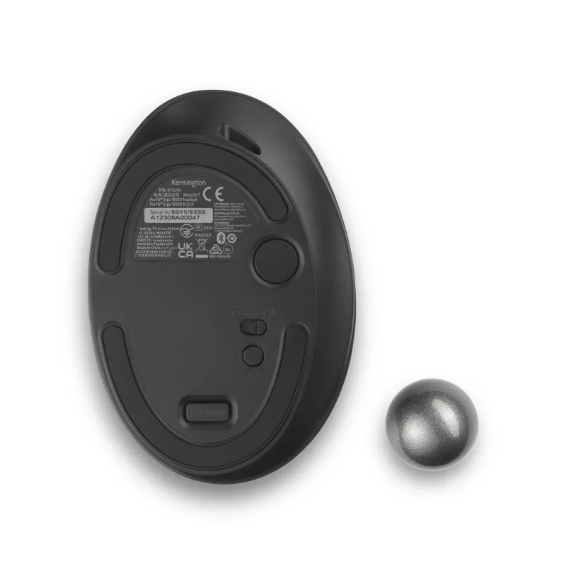 Kensington Pro Fit Ergo TB550 belaidis valdymo rutuliukas su RF belaidžiu ir Bluetooth ryšiu